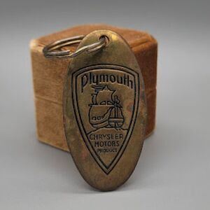VINTAGE PLYMOUTH Chrysler Motors Keychain